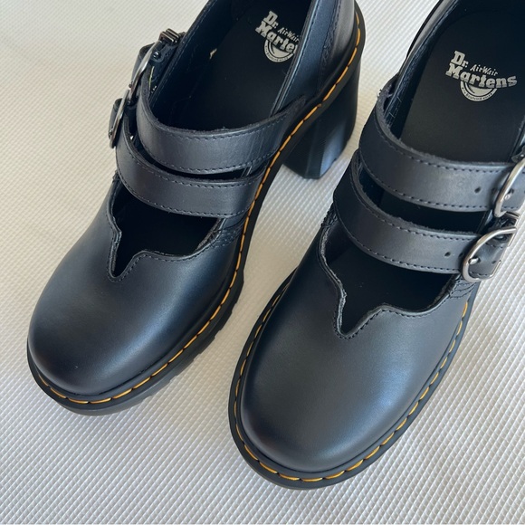 Dr. Martens Eviee Sendal Leather Heeled Shoes - Picture 7 of 16